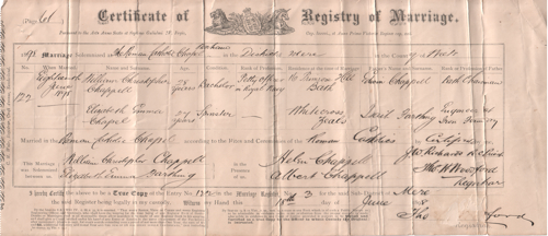 Register of Marriage